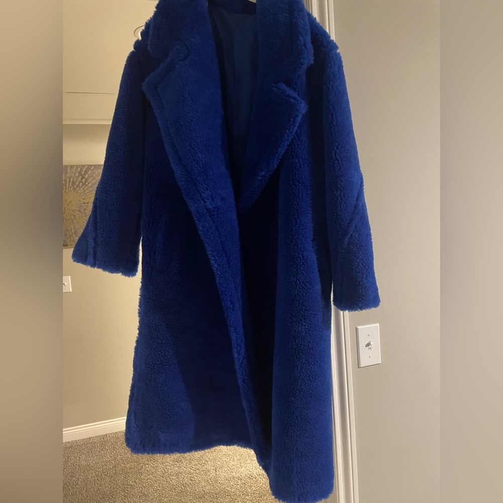 Royal Blue Teddy Coat (Sheep Fur) Gem